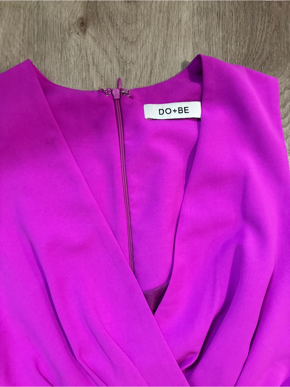 Magenta Strapless Belted Mini Dress - Picture 2 of 3
